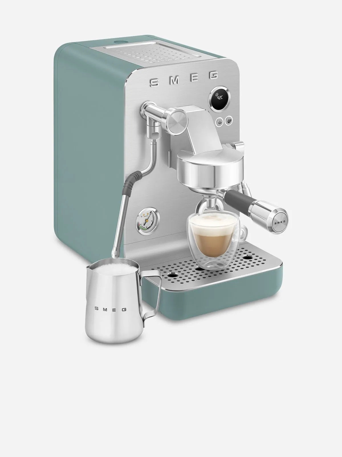 Smeg Matt Minipro Espresso Machine Emerald Green