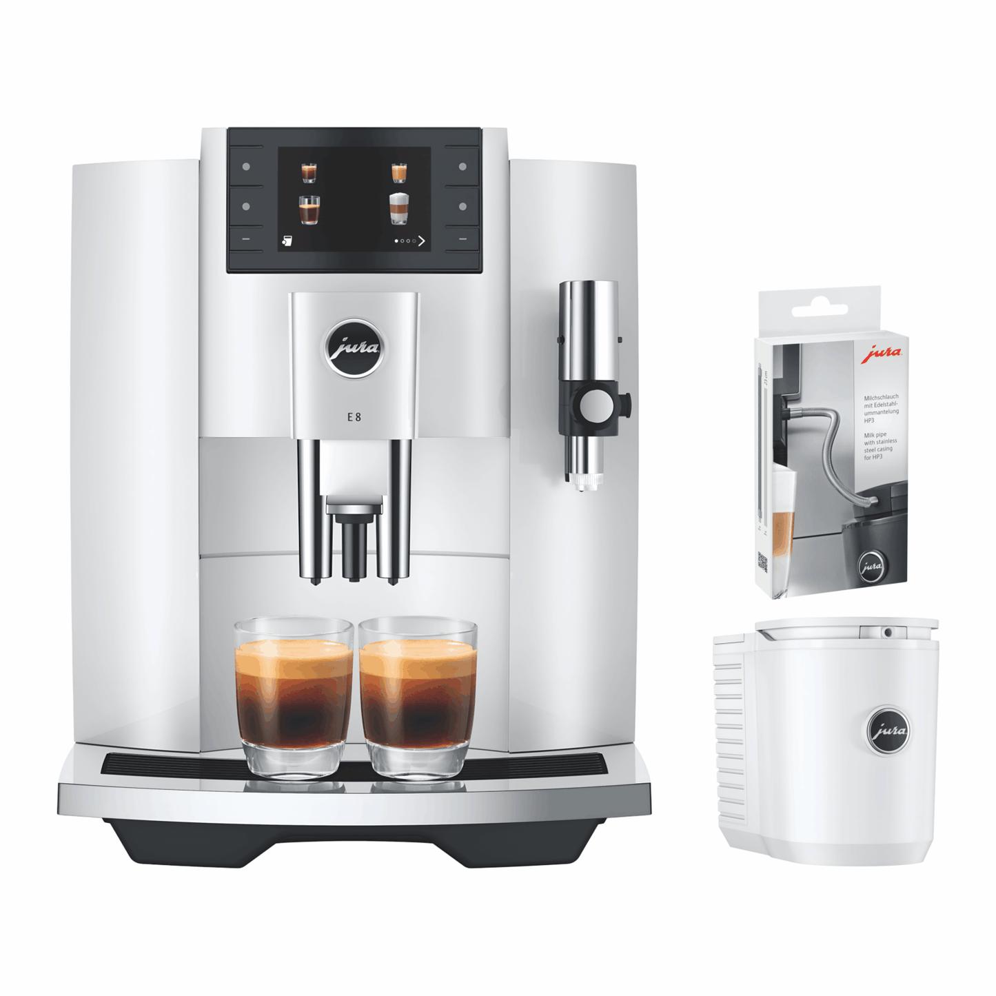 Jura E8 White fully automatic coffee machine